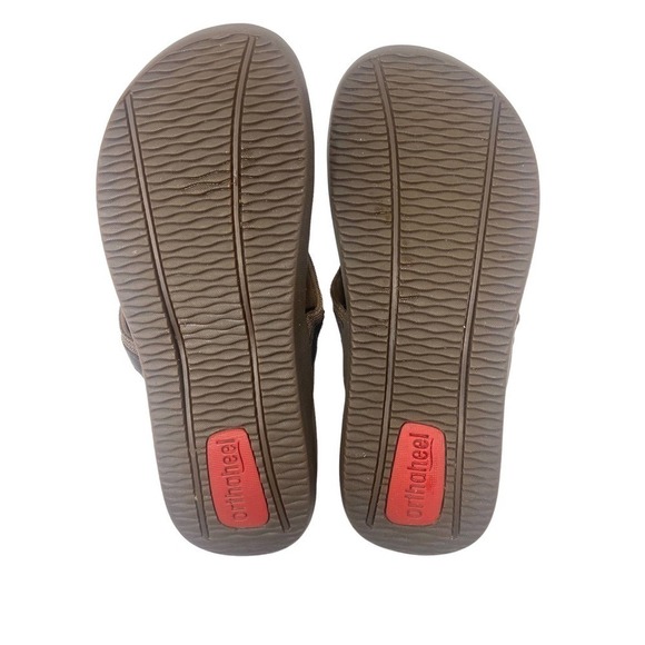 ORTH Heel Tide Ii Toe Post Flip-Flips Sandal Brown Women's Size 9US NEW - Picture 4 of 5